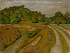 Weyerberg by Otto Modersohn, 1916, Öl auf Holz, sold Nov 2018
