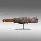 Preston Singletary, Seal Club (Killer Whale Design), 2010, blown and sand-carved glass
