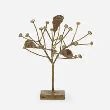 Golden Tree by Douglas Ihlenfeld, 2013, melt-coated brass over steel and bronze, sold Jan 2022