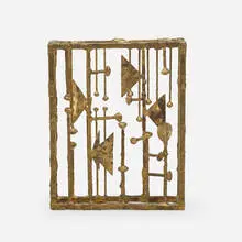 Untitled by Douglas Ihlenfeld, 2015, melt-coated brass over steel and bronze, sold Jan 2022