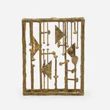 Douglas Ihlenfeld, Untitled, 2015, melt-coated brass over steel and bronze