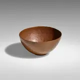 Gertrud Natzler, Bowl, c. 1965, hand-hammered copper