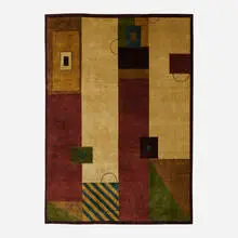 Medium pile carpet by Contemporary, hand-woven wool, sold Jan 2022
