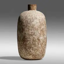 Itzcoatl vessel by Claude Conover, 1971, glazed stoneware with engobe decoration, sold Jan 2022