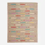 Contemporary, Flatweave carpet, hand-woven wool