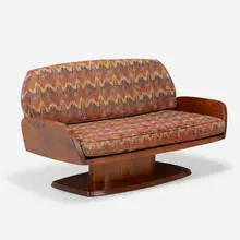 Robert Whitley, Sofa, c. 1975, walnut, upholstery