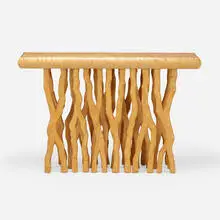 Robert Whitley, Forest console table, 2009, birdseye maple