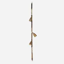 Pole lamp by Paul Evans, c. 1960, torch-cut, welded, and enameled steel, sold Jan 2022