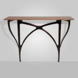 Ico Parisi, Wall-mounted console table, c. 1955, brazilian rosewood, ebonized walnut
