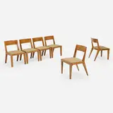 Jean Royere, Dining chairs, set of six