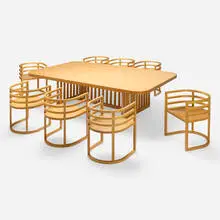 Richard Meier, Dining suite, 1982, maple