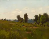 A clear day by American School, 19th & 20th century, oil on canvas, sold Nov 2017