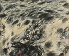 Ereignis II by Herbert Kitzel, 1962, Öl auf Hartfaser, sold Dec 2017