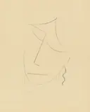Alexej von Jawlensky, Kopf V, 1922, Lithografie auf festem chamoisfarbenem Japan