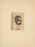 Edvard Munch, Sigbjørn Obsfelder, 1897, Kaltnadelradierung auf festem cremefarbenem Velin