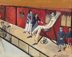Adalbert Trillhaase, Der Vornehme, Öl auf Karton