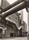 Ruth Hallensleben, Henrichshütte Hattingen, Gasreinigungsanlage“ / Rheinpreussen, Homberg, „Gasometer“ / „Schmöle Menden“. 1950er–Jahre