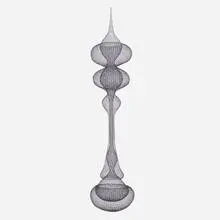 D'lisa Creager, Untitled (1121-05), 2021, hand-woven blackened copper wire