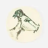 Pablo Picasso, Tête de Chèvre en Profil plate, 1950 / 1959, glazed earthenware with oxidized paraffin decoration