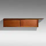 Hanging Wall cabinet by George Nakashima, 1955, American black walnut, sold Jan 2022