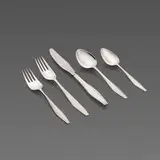 Gio Ponti, Diamond flatware service, 1958, sterling silver