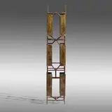 Maquette for Manufacturers Hanover Trust Building, New York by Harry Bertoia, 1953, melt-coated brass over steel, sold Jan 2022