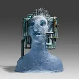 Hank Murta Adams, Chiller, 2005, cast glass, patinated copper