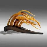 Shayna Leib, Zephyr, 2007, hot-worked glass, metal, stones