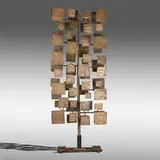 Untitled (Monumental Multi-Plane Construction) from the First National Bank of Miami by Harry Bertoia, 1958, melt-coated brass over steel, sold Jan 2022