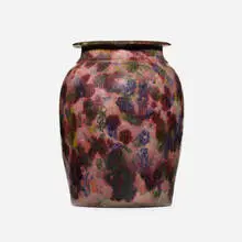 Vase by George E. Ohr, 1897-1900, glazed earthenware, sold Jan 2022