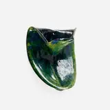George E. Ohr, Rare wall pocket, 1897-1900, glazed earthenware