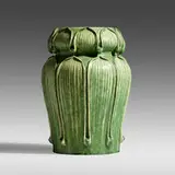 George P. Kendrick for Grueby Faience Company, Rare vase, model 84, 1898-1902, glazed earthenware