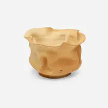 Vase by George E. Ohr, 1898-1910, glazed earthenware, sold Jan 2022