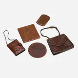 Roycroft, Collection of four leather accessories