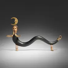 Pedro Friedeberg, Untitled, c. 1975, painted and gilt plaster