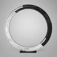 'Mandala' variation by Tony (Bernard) Rosenthal, 1994, painted wood and aluminum, sold Apr 2025