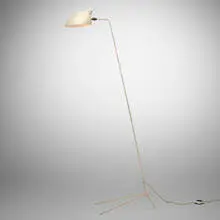 Serge Mouille, Lampadaire, c. 1953, painted steel, painted aluminum, brass