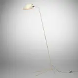Serge Mouille, Lampadaire, c. 1953, painted steel, painted aluminum, brass