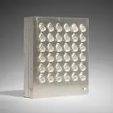 Angelo Lelii, President table lamp, c. 1970, stainless steel, acrylic
