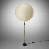 Isamu Noguchi, Akari light sculpture, model BB3-75A, washi paper, bamboo, enameled cast iron