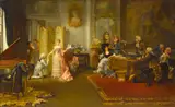 Albert Ludovici, Jnr., Rba, Peg Woffington at a Drury Lane Rehearsal, 1882, oil on panel