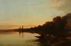 Tranquility by Edward Charles Williams, oil on canvas laid to masonite, offered Nov 2017