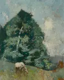 Emil Carlsen, Horse grazing