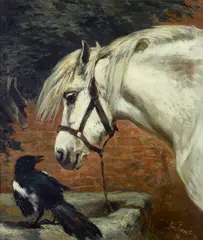 John Emms, Firm friends, 1873, oil on canvas