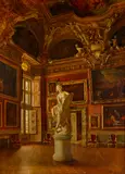 Oreste Costa, The interior of the Pitti Palace, oil on canvas