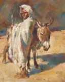 Pál Fried, A portrait of a figure with a donkey
