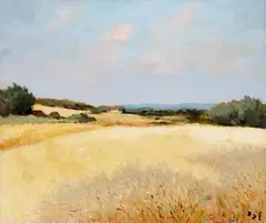 Avant la Moisson by Marcel Dyf, 1976, oil on canvas, sold Nov 2017