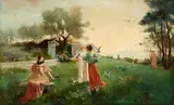 Paul de Frick, An Idle Afternoon, 1895, oil on canvas
