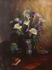 John Christopher Smith, Lilies, 1927, oil on canvas