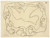Les mains liées, IV by Pablo Picasso, 1952, Lithographie auf Velin, sold May 2011